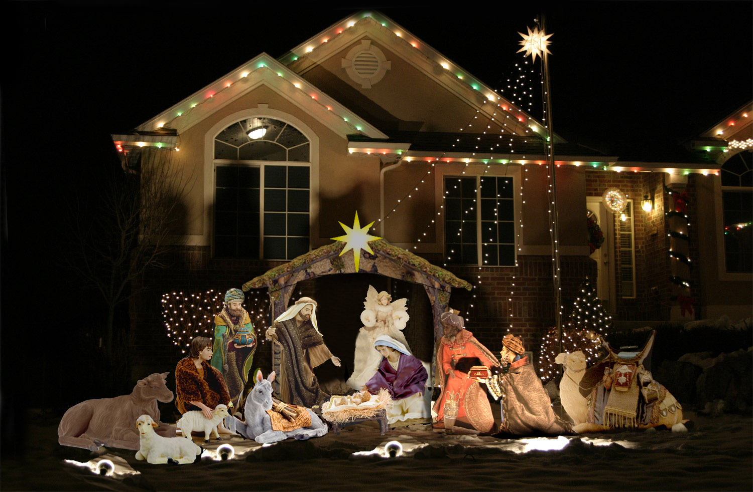 Baby Jesus Nativity Scene Yard Display New Outdoor Nativity Scene 